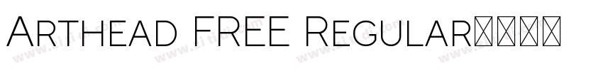 Arthead FREE Regular字体转换